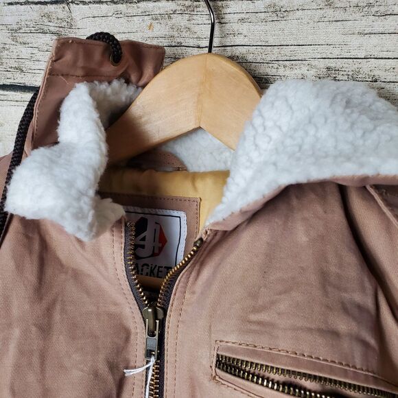 Women's J4 Bomber Jacket Brown Jacket Size Medium - Picture 3 of 12